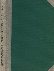 Sprawozdanie z badań powierzchniowych prowadzonych nad Liswartą w 1956 r