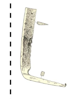 drawknife, iron, fragment