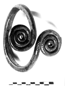 bracelet with spiral discs (Śliwniki) - metallographic analysis