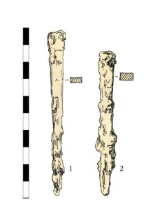 two nails, iron