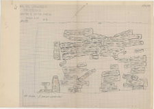 KZG, VI 502 C, plan archeologiczny wykopu