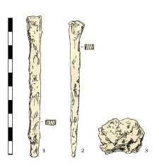 two nails, iron (1-2)