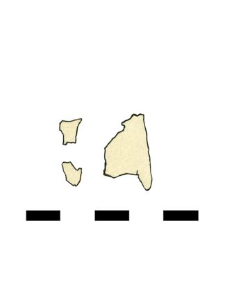 gilt sheet, fragments