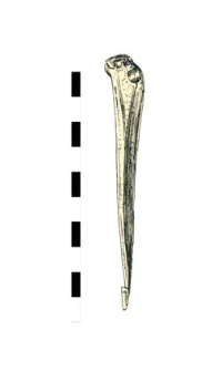 stitching awl, bone