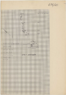 KZG, I 93 C, IV 93 A, plan archeologiczny wykopu