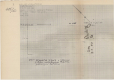 KZG, I 96 D; IV 96 B, plan archeologiczny wykopu