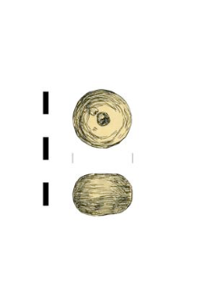 spindle whorl, clay