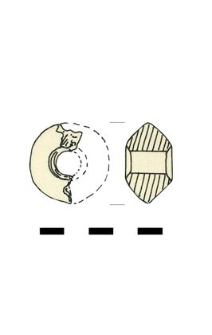 spindle whorl, clay, fragment
