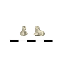 lion's figurine, bronze