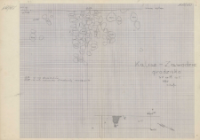 KZG, V 15 C, plan archeologiczny wykopu