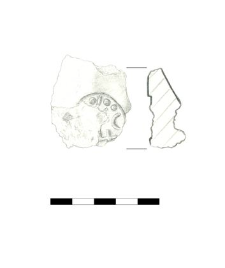 stamp on the pottery fragment