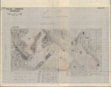 KZG, V 20 B D, plan archeologiczny wykopu