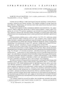 Cech rzeźnik&oacute;w piotrkowskich w XVI&ndash;XVIII wieku, Marcin Łukasz Majewski, Warszawa 2020 : [recenzja]