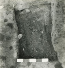 Grave 4-88, burial cut, coffin contours