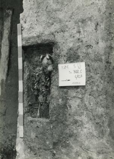 Grave 1-85, burial cut with child skeleton