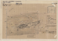 KZG, VI 501 A, plan archeologiczny i profil wykopu, grób 2-88