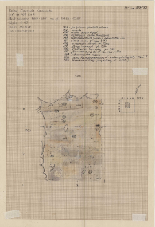 KZG, VI 401 C, plan archeologiczny wykopu, grób 7-92