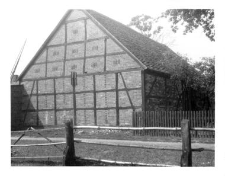 A barn, timber framing