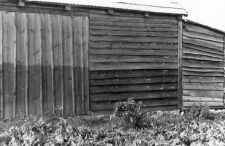 A wooden plank walls barn