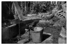 A well with a winch