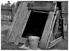 A well with a winch