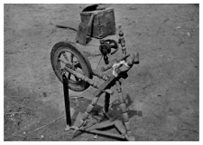 A spinning wheel
