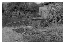 A well with a manual lift