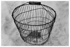 A basket made of a wire