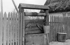 A well with a winch