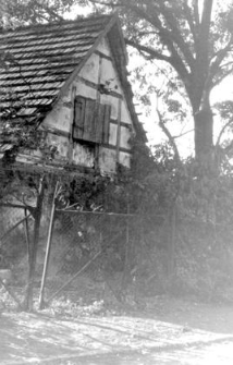 A half-timbered construction of a cottage