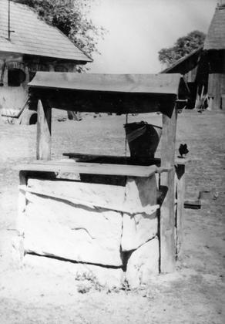 A well with a winch