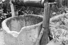 A well with a winch