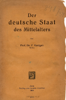 Der deutsche Staat des Mittelalters
