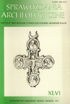 Sprawozdania Archeologiczne T. 46 (1994), Omówienia i recenzje