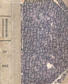 Sprawozdanie z prac wykopaliskowych w Piwonicach w latach 1959-1960