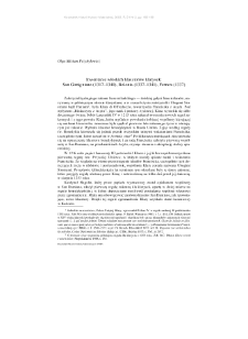 Inwentarze włoskich klasztor&oacute;w klarysek: San Gimignano (1317-1340), Bolonia (1337-1341), Ferrara (1337)