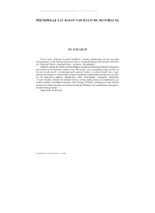 Od Redakcji = Editorial = From the Editor