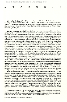 Die Vielfalt der Dinge. Neue Wege zur Analyse mittelalterlichen Sachkultur. Internationaler Kongress Krems an der Donau 4. bis 7. Oktober 1994. Gedenkschrift in Memoriam Harry K&uuml;hnel, Forschungen des Instituts f&uuml;r Realienkunde des Mittelalters und der Fr&uuml;hen Neuzeit. Diskussionen und Materialen, Nr 3, Wien 1998 : [recenzja]