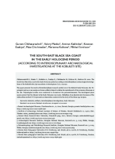 The South-East Black Sea coast in the Early Holocene period (according to interdisciplinary archaeological investigations at the Kobuleti site)