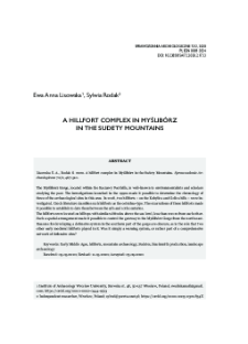 A hillfort complex in Myślib&oacute;rz in the Sudety Mountains