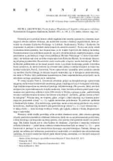 Freski fundacji Władysława II Jagiełły w kolegiacie wiślickiej, Piotr Ł. Grotowski, Wydawnictwo Księgarnia Akademicka, Krak&oacute;w 2021, ss. 248, il. 134, indeks, streszcz. ang. i ros : [recenzje]