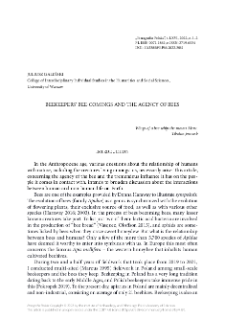 Beekeepers&rsquo; Beecomings and the Agency of a Bee