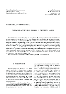 Ovruch slate spindle whorls in the Czech Lands