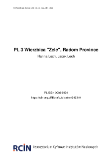 PL 3 Wierzbica "Zele", Radom Province