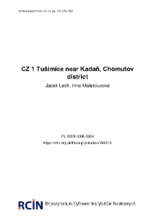 CZ 1 Tu&scaron;imice near Kadaň, Chomutov district