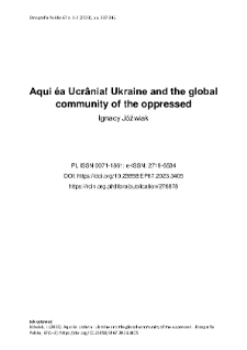 Aqui éa Ucrânia! Ukraine and the global community of the oppressed