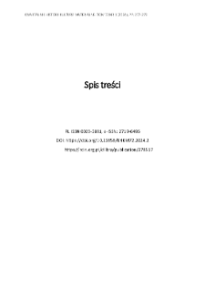 Spis treści
