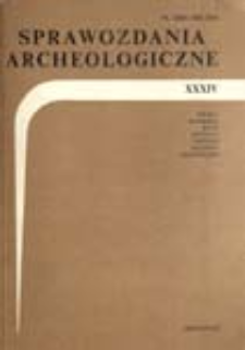 Sprawozdania Archeologiczne T. 34 (1983), Om&oacute;wienia i recenzje