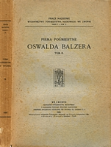 Pisma pośmiertne Oswalda Balzera. T. 2, 2 / Studyum o Kadłubku