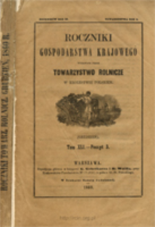 Roczniki Gospodarstwa Krajowego T. 41 z. 3 (1860)